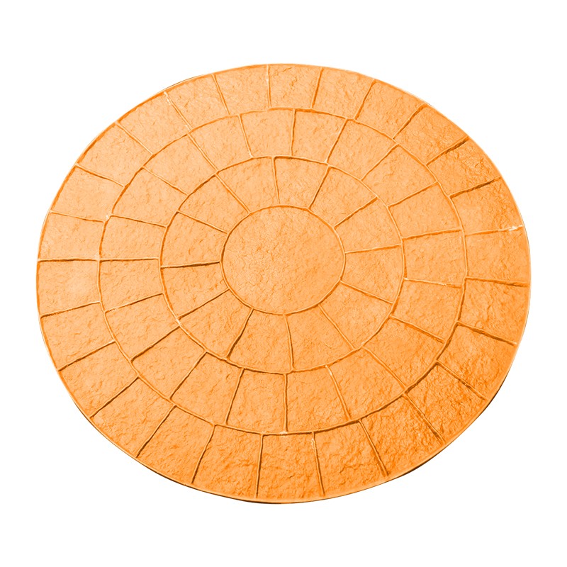 Imitation cobblestone circle pattern