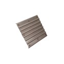 Flat iron-and-groove stainless steel