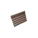 Iron walking grooves in stainless steel