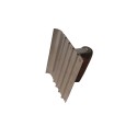 Iron walking grooves in stainless steel
