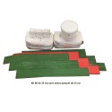 Kit béton empreinte aspect Parquet - Lames de 15 cm