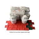 Kit béton empreinte aspect Pavés irréguliers joint large