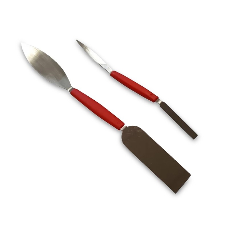 Jeu de 2 spatules pour retouche.