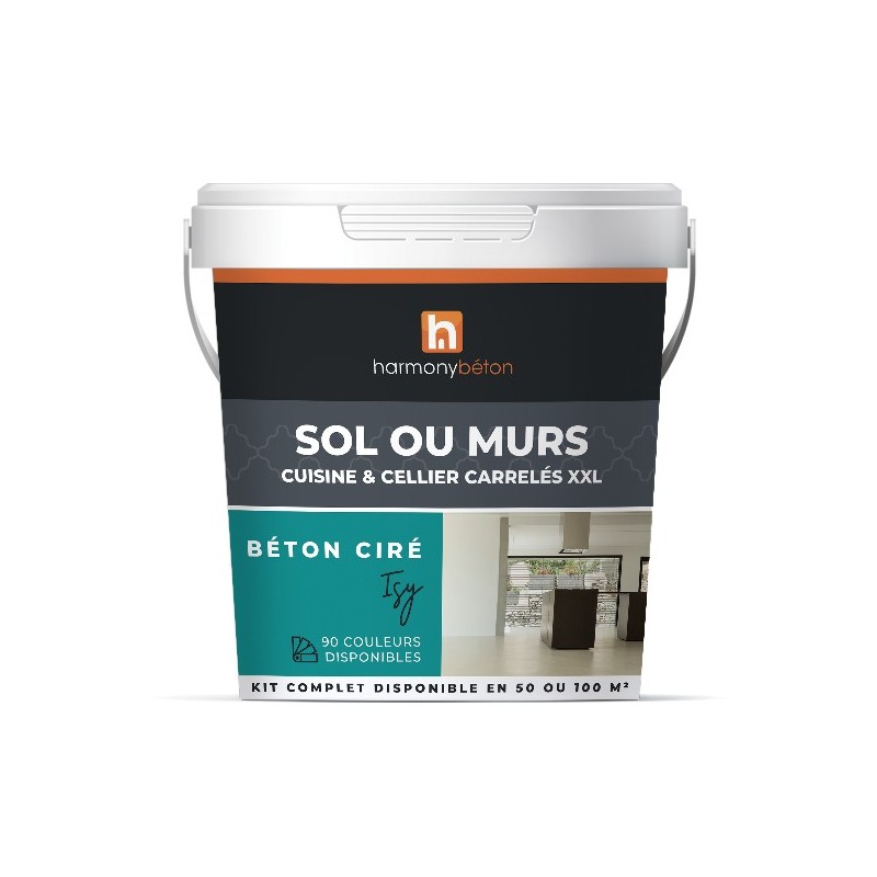 Kit ISY polished Concrete Finish Optimum XXL on tiling