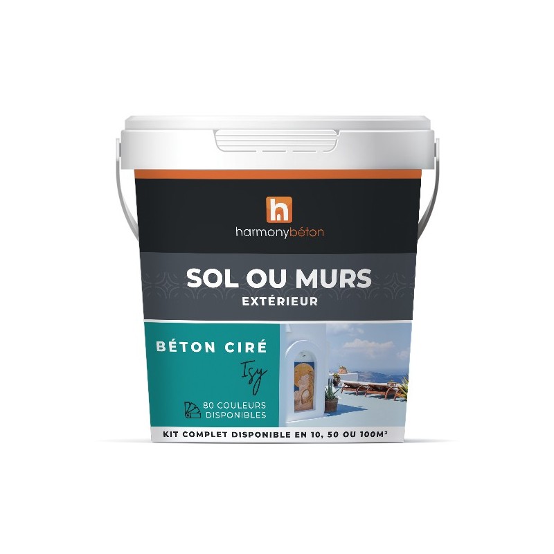 Kit ISY Béton ciré pour sol ou murs extérieur