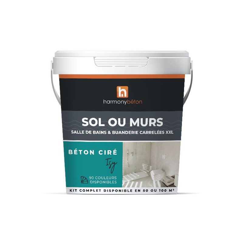 Kit ISY polished Concrete Finish Optimum XXL on tiling