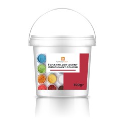 Coloured mould release agent sample