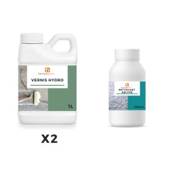 Hydro varnish kit for smooth concrete