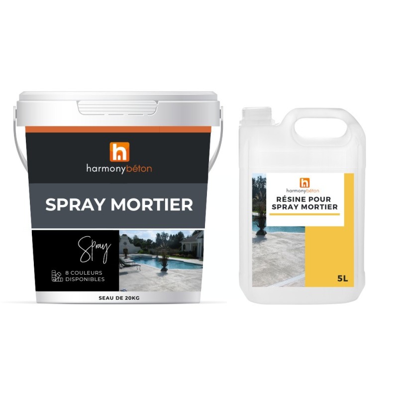 Spray mortier