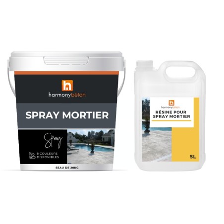 Spray mortier