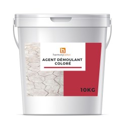 Seau de démoulant pour béton imprimé