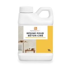 Waxed concrete resin