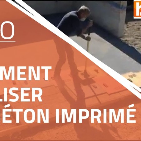 Kit béton empreinte aspect Dalle manoir