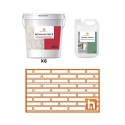 Kit béton matricé 50 m² Brique