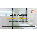 Béton Ciré Kit for Tiled Stairs