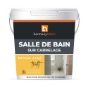 Béton ciré sur carrelage - Kit universel salle de bain