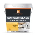 Béton ciré sur carrelage - Kit universel forte protection