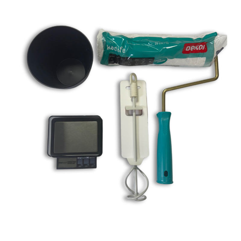Kit outils pour vernis bi composant