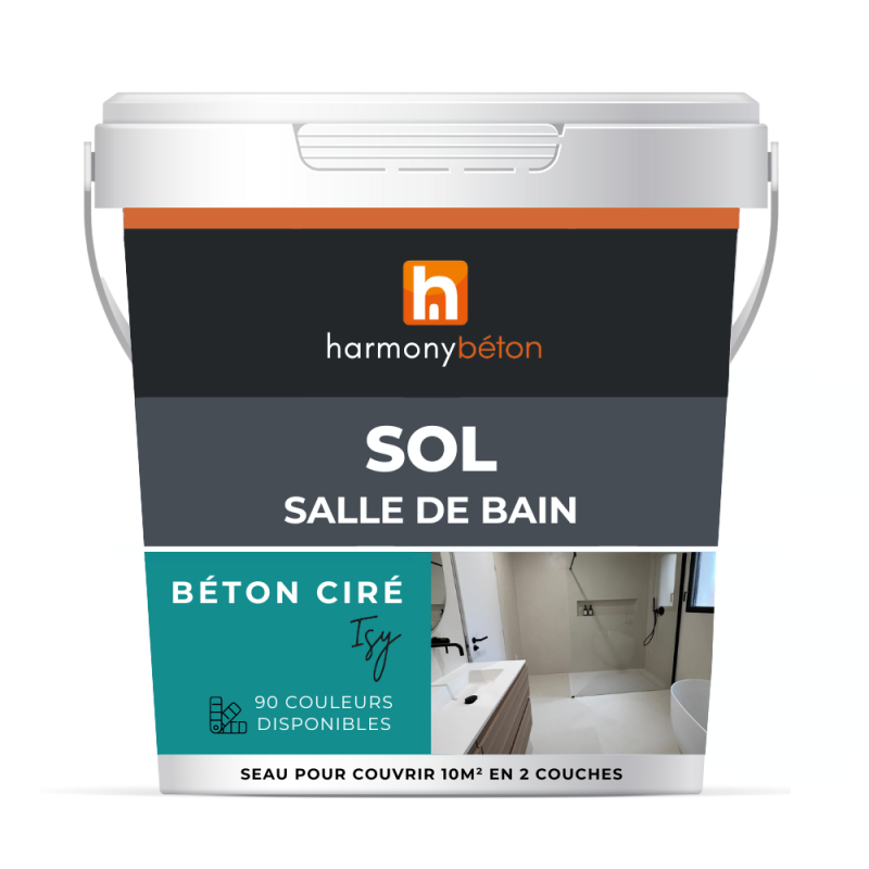 Béton ciré ISY sol salle de bain - Kit complet