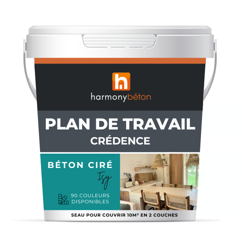 Béton ciré ISY plan de travail - Kit complet