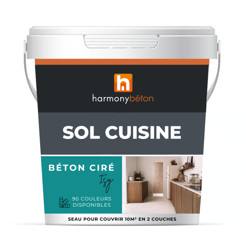Béton ciré ISY sol - Kit complet cuisine