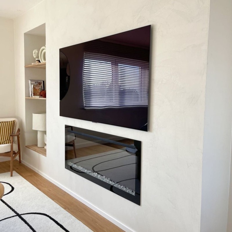 Béton ciré ISY mur protection légère - couleur 40. Blanc cassé