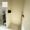 Béton ciré ISY sur carrelage - Kit universel salle de bain - douche couleur 2. Blanc crème