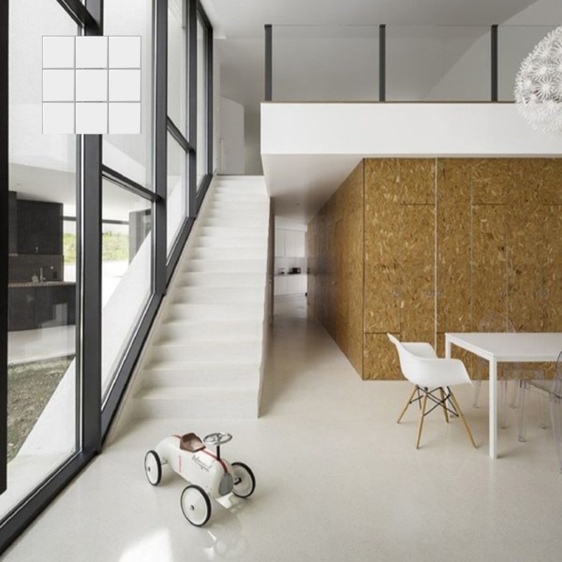 Béton ciré ISY escalier carrelé - couleur 37. Beige