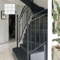 Béton ciré ISY escalier carrelé - couleur 17. Anthracite
