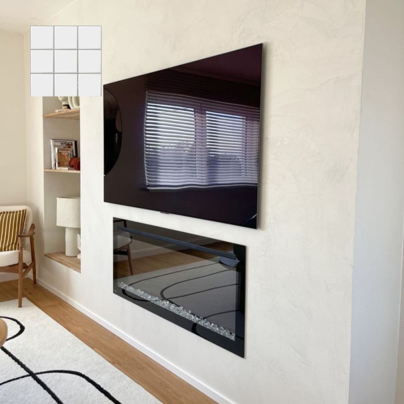 Béton ciré ISY sur carrelage - Kit universel protection légère couleur 40. Blanc cassé