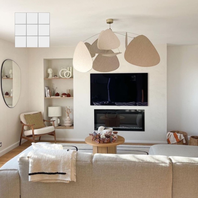 Béton ciré ISY sur carrelage - Kit universel protection légère couleur 40. Blanc cassé