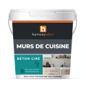 Béton ciré ISY mur cuisine - Kit complet