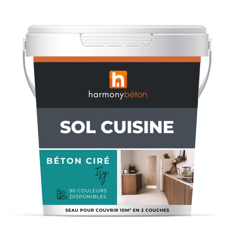 Béton ciré ISY sol cuisine - Kit complet