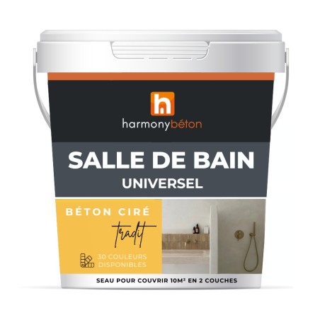 Béton ciré salle de bain -...