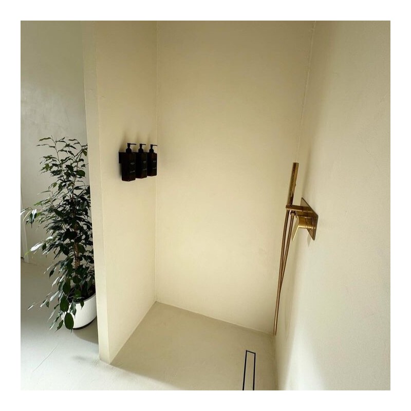Béton ciré ISY douche avec étanchéité - kit complet - couleur 2. Blanc crème