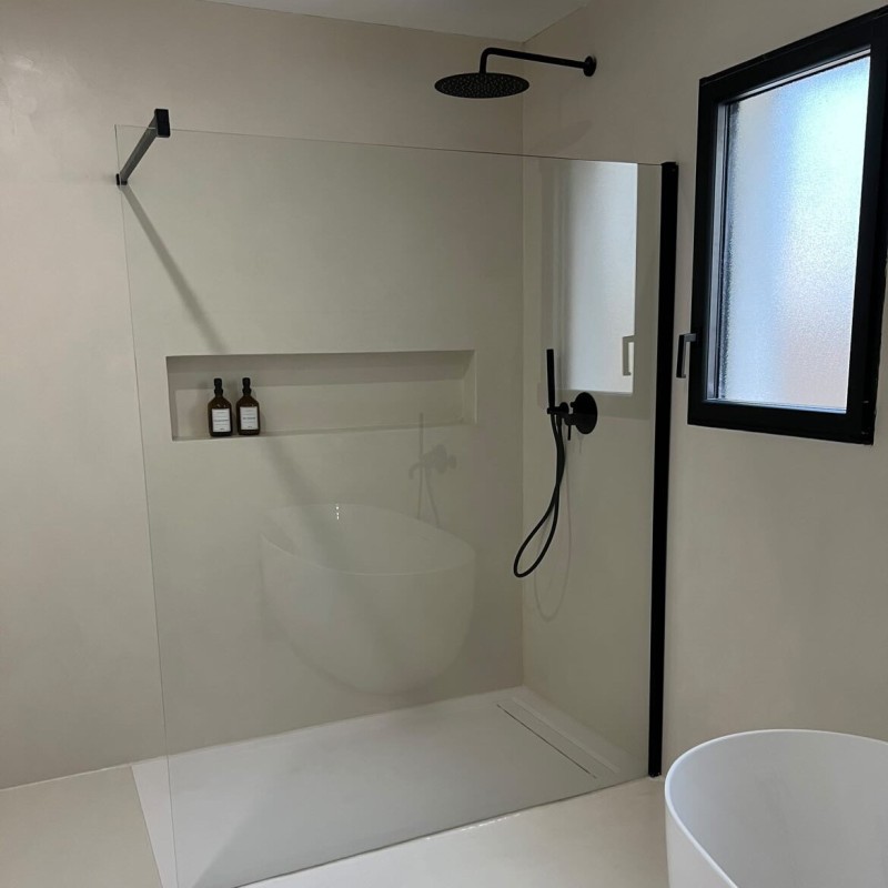 Béton ciré ISY douche avec étanchéité - kit complet - couleur 37. Beige