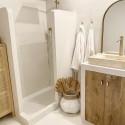 Béton ciré ISY douche avec étanchéité - kit complet - couleur 40. Blanc cassé