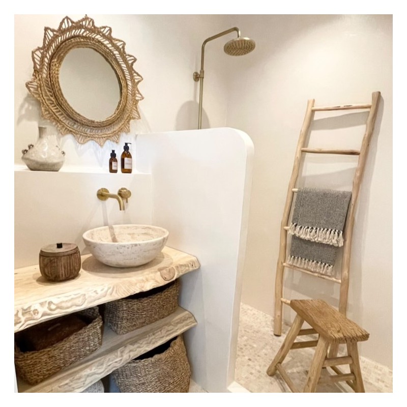 Béton ciré ISY meuble vasque et douche - couleur 37. Beige