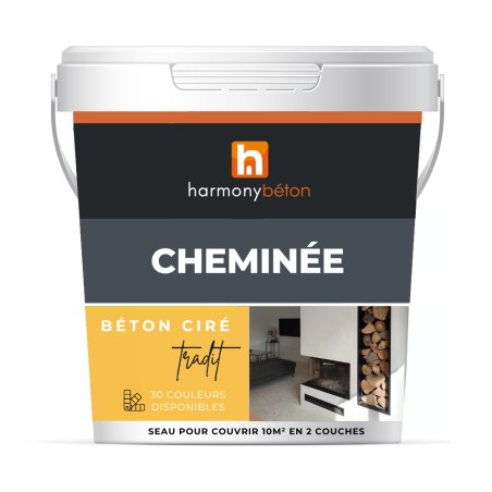 Béton Ciré Kit for Fireplace