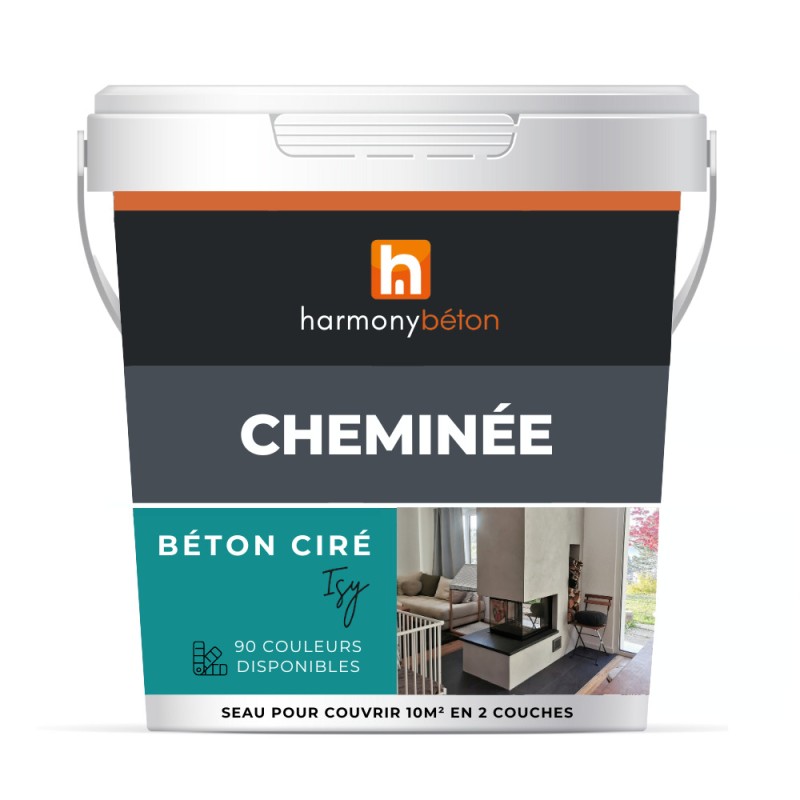 Béton ciré ISY cheminée - Kit complet