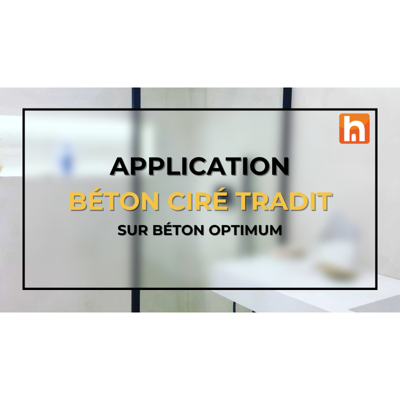 Vidéo application béton ciré TRADIT salle de bain