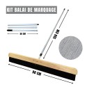 Dimensions balai de marquage avec manche aluminium