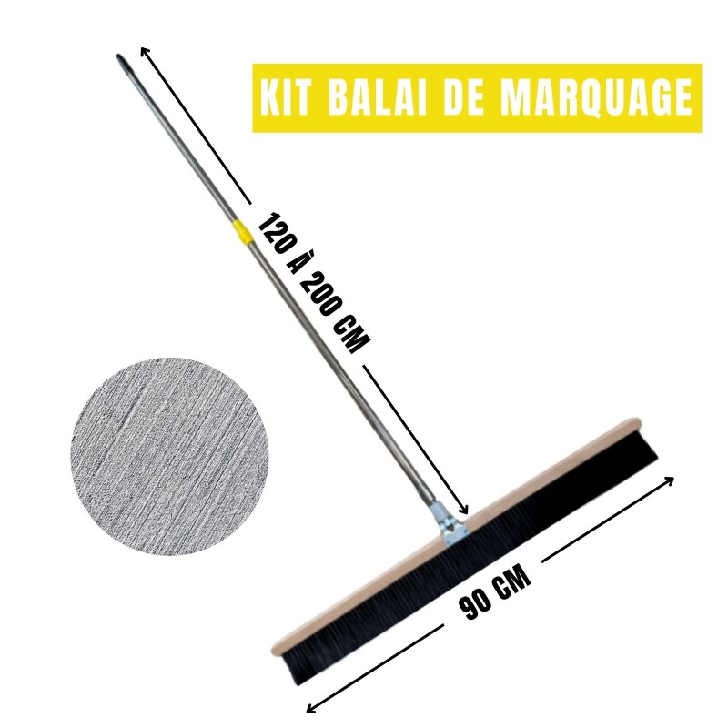 Balai de marquage en kit dimensions