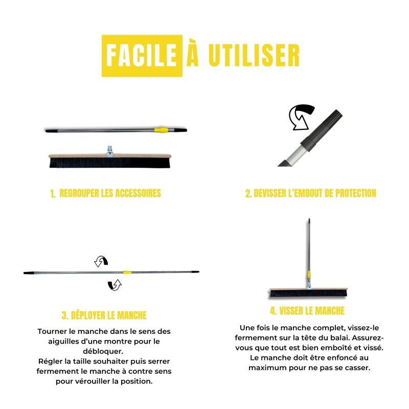Mode d'emploi balai de marquage