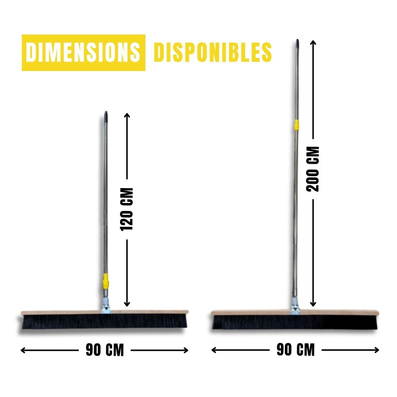 2 dimensions disponibles pour le manche à balai de marquage