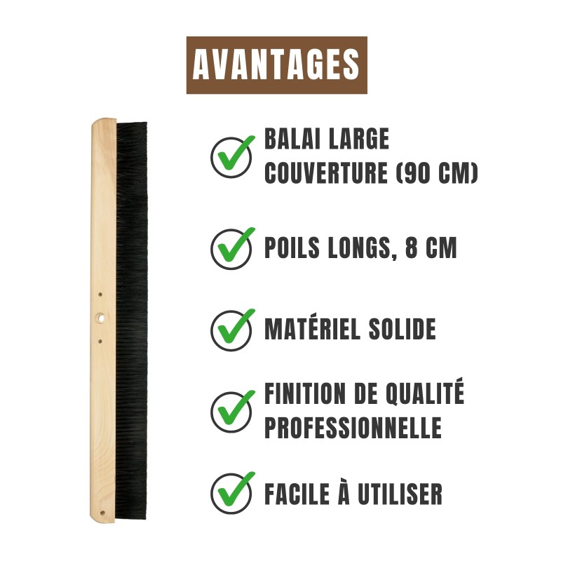 Avantages balai de marquage béton
