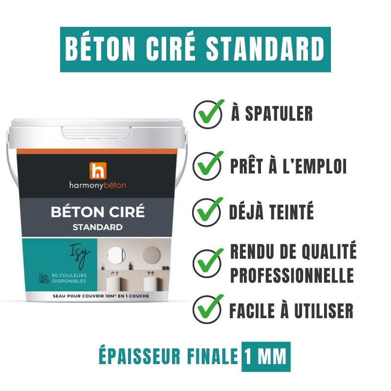 Béton ciré standard avantages
