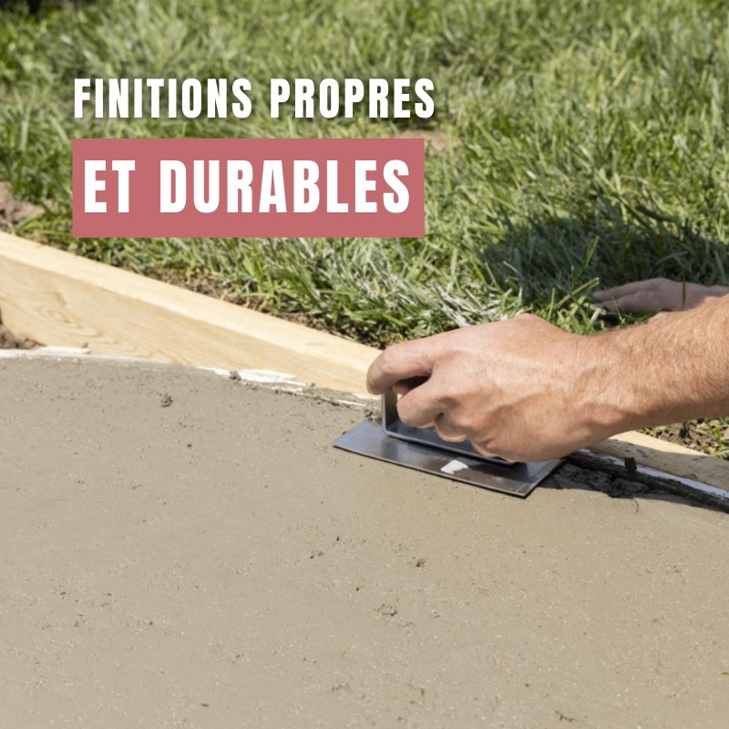 Fer à bordure béton finition propres
