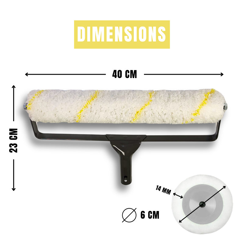 Rouleau sur manche dimensions 40 cm