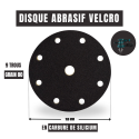 Disques abrasifs Ø150 mm auto-agrippants avec 9 trous - Dimensions / Grain 80